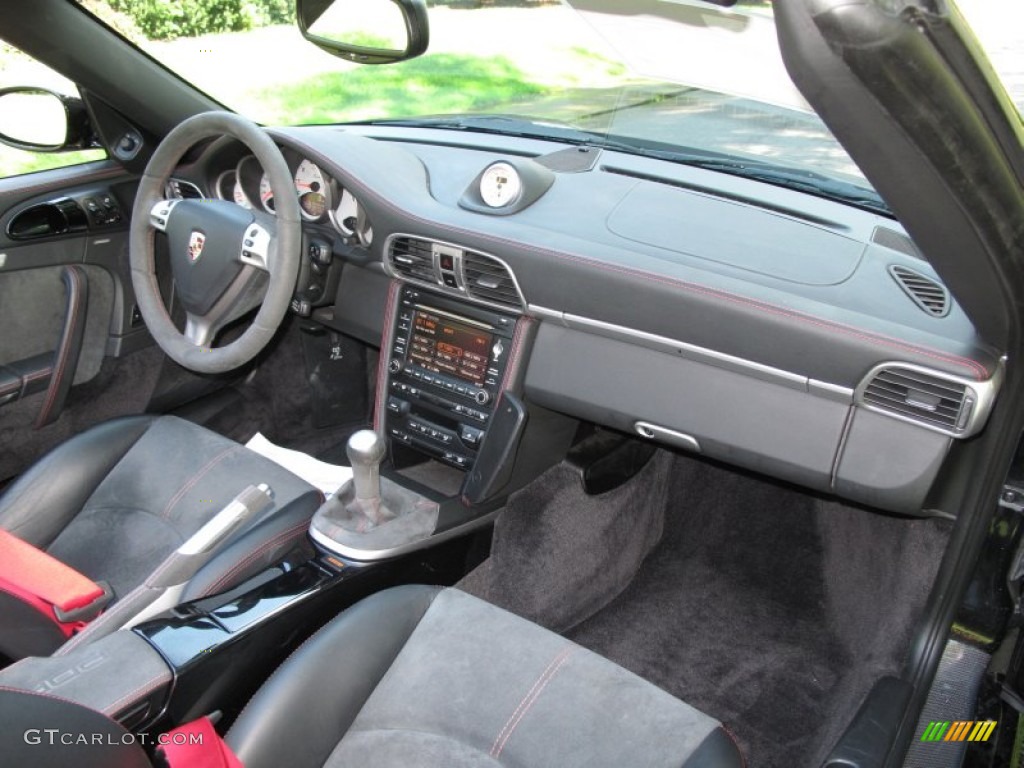 2009 Porsche 911 Turbo Cabriolet Black Dashboard Photo #70027040