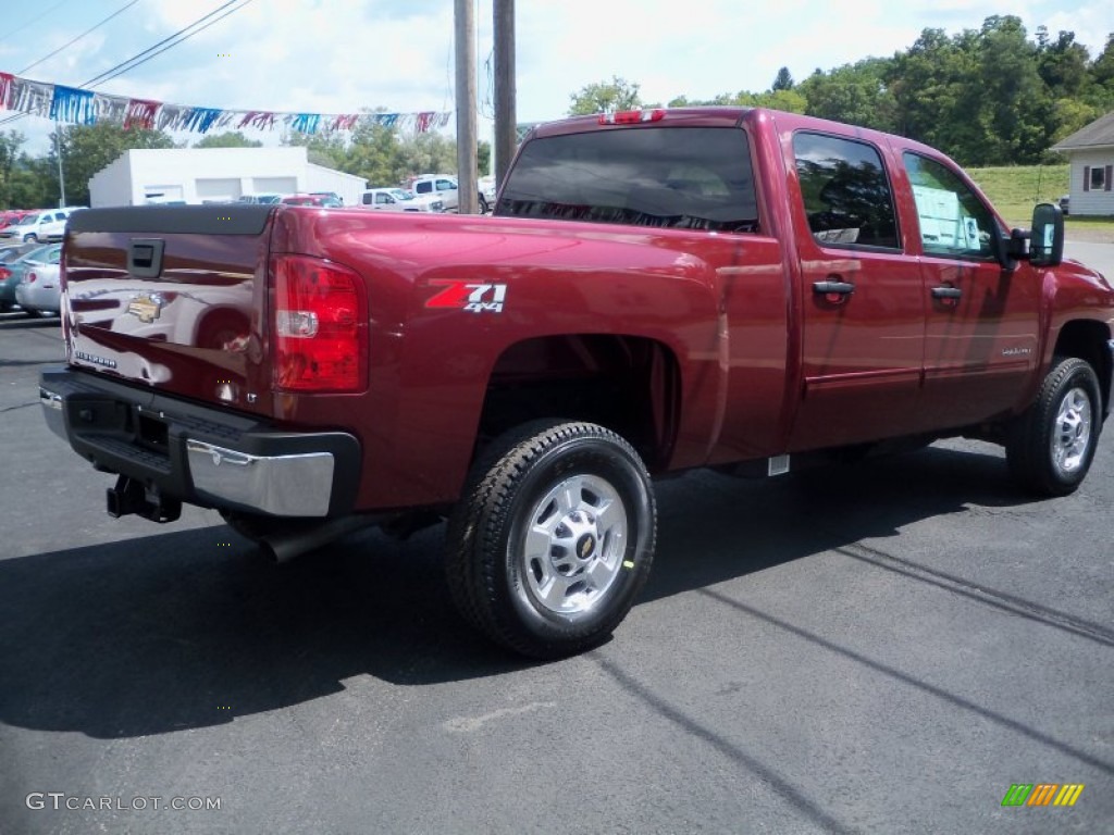 Deep Ruby Metallic 2013 Chevrolet Silverado 2500HD LT Crew Cab 4x4 Exterior Photo #70027813