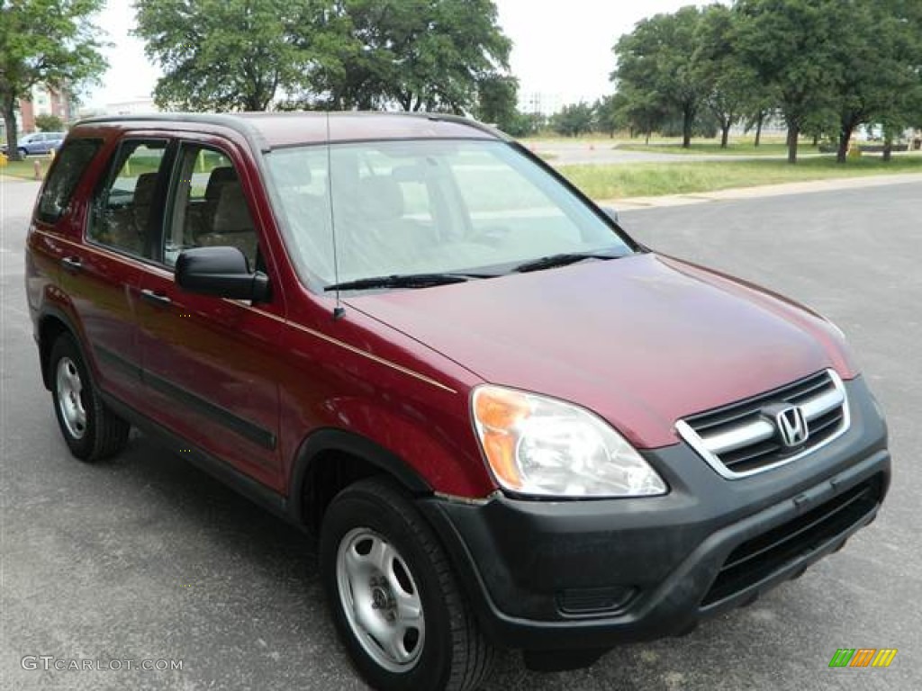 2003 CR-V LX - Chianti Red Pearl / Saddle photo #4