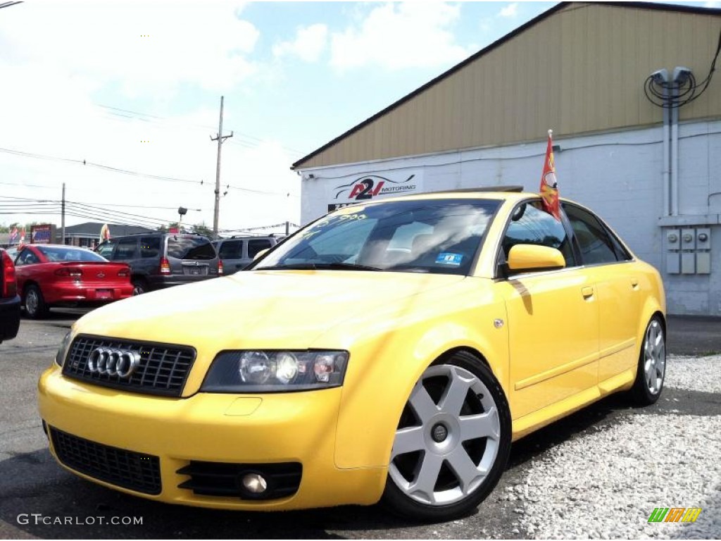 2004 S4 4.2 quattro Sedan - Imola Yellow / Black photo #3