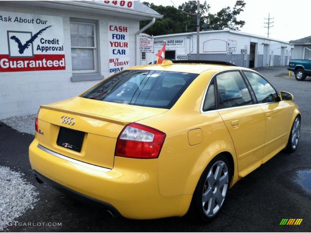 2004 S4 4.2 quattro Sedan - Imola Yellow / Black photo #6