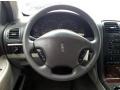 2002 Lincoln LS Light Graphite Interior Steering Wheel Photo
