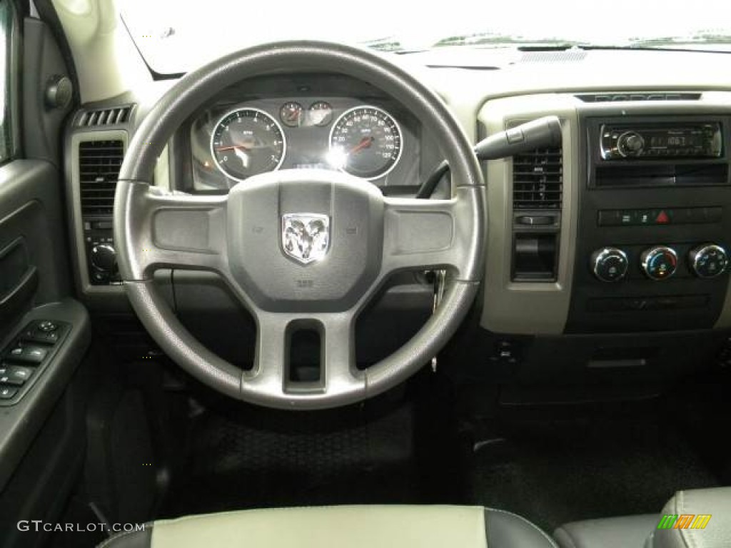 2011 Ram 1500 ST Quad Cab - Bright White / Dark Slate Gray/Medium Graystone photo #9