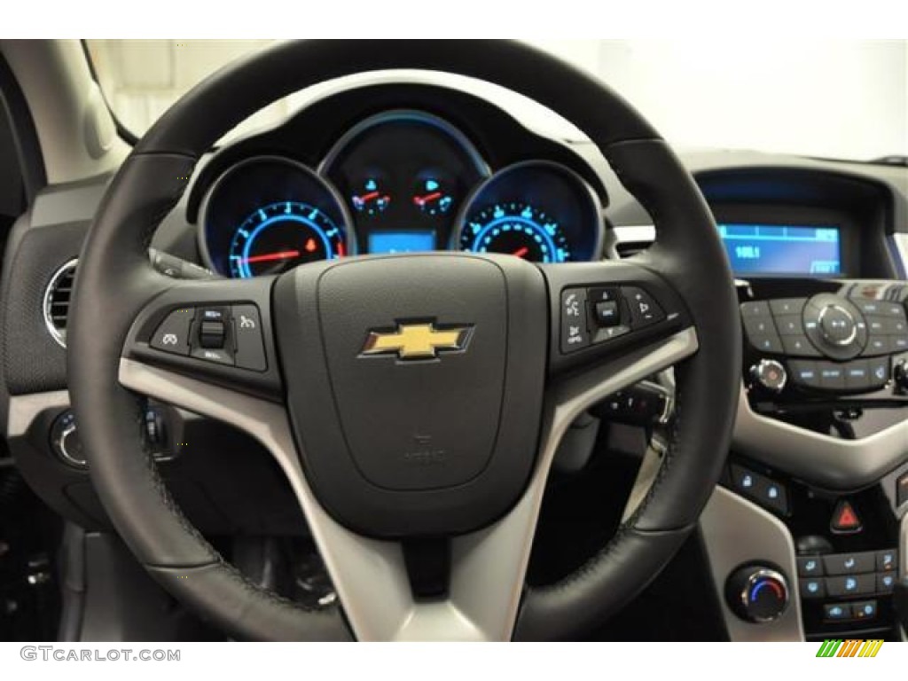 2012 Chevrolet Cruze LT Jet Black Steering Wheel Photo #70034168