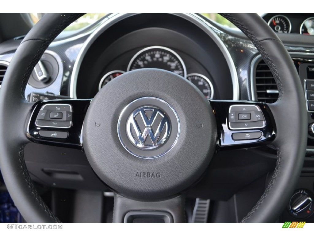 2012 Volkswagen Beetle Turbo Titan Black Steering Wheel Photo #70034327
