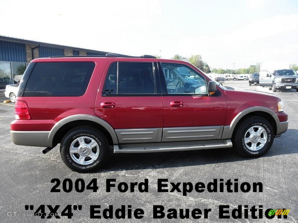 2004 Expedition Eddie Bauer 4x4 - Redfire Metallic / Medium Parchment photo #1