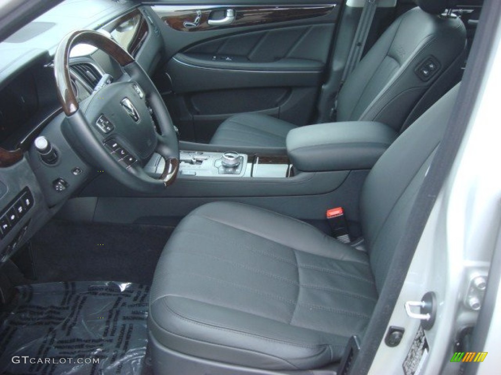Jet Black Interior 2012 Hyundai Equus Signature Photo #70036149