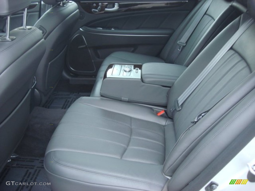 Jet Black Interior 2012 Hyundai Equus Signature Photo #70036161