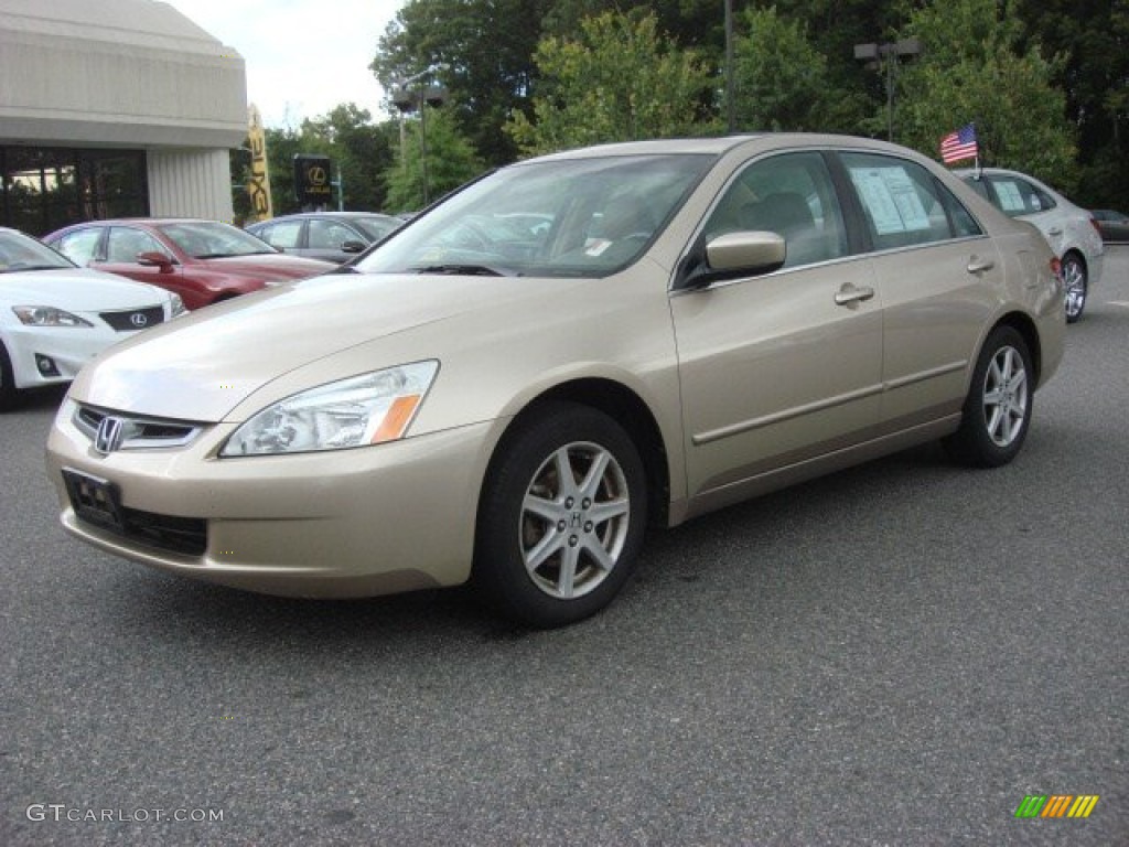 2004 Accord EX V6 Sedan - Desert Mist Metallic / Ivory photo #7