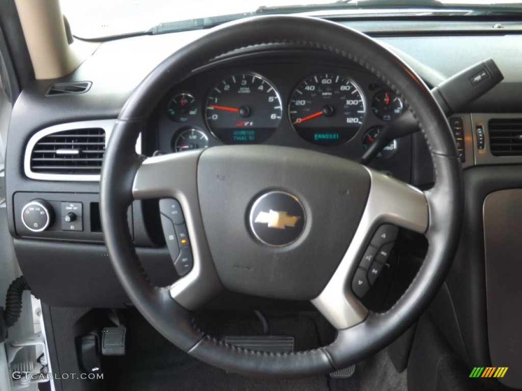 2008 Chevrolet Tahoe Z71 Morocco Brown/Ebony Steering Wheel Photo #70036686