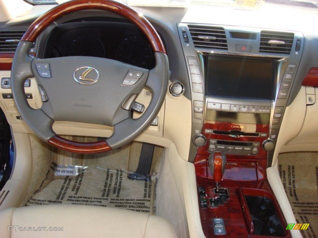 2008 Lexus LS 460 Cashmere Dashboard Photo #70036827