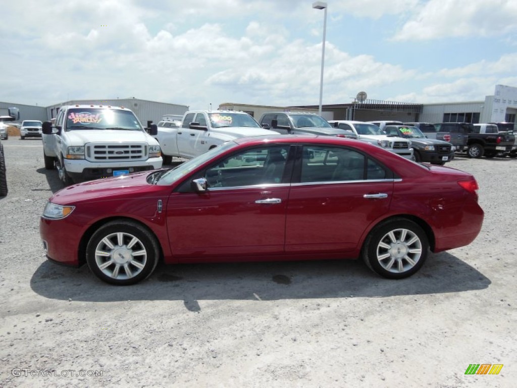 2010 MKZ FWD - Sangria Red Metallic / Dark Charcoal photo #5