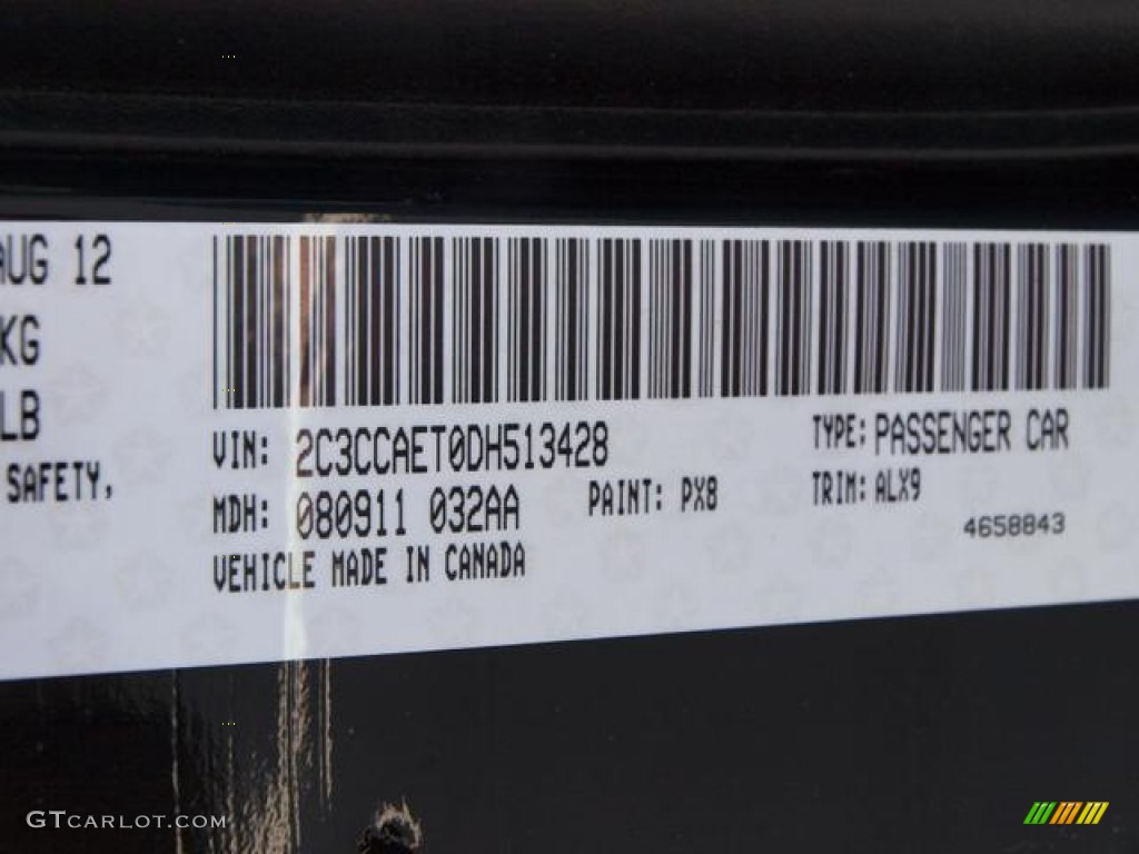 2013 300 Color Code PX8 for Gloss Black Photo #70039724