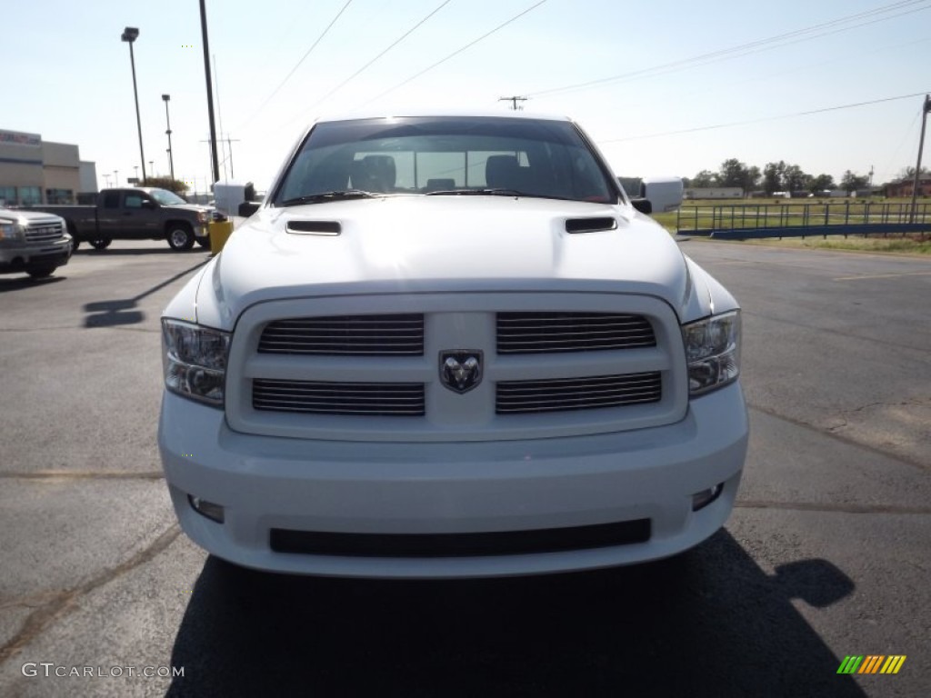 2012 Ram 1500 Sport Crew Cab 4x4 - Bright White / Dark Slate Gray photo #2