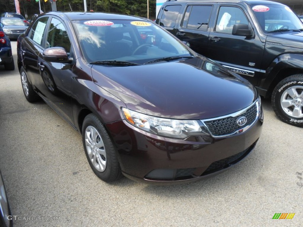 2011 Forte EX - Dark Cherry / Black photo #2
