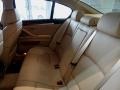 2012 BMW 5 Series Venetian Beige Interior Rear Seat Photo