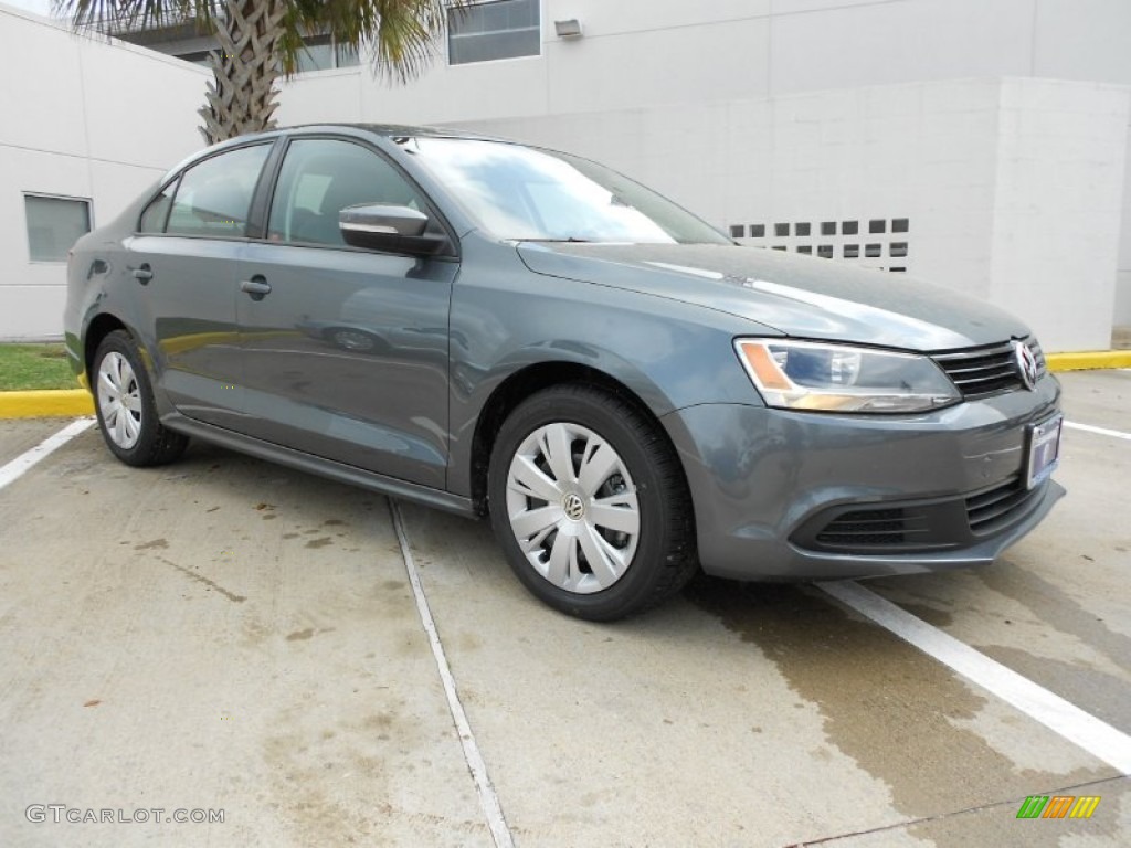 2013 Jetta S Sedan - Platinum Gray Metallic / Titan Black photo #1