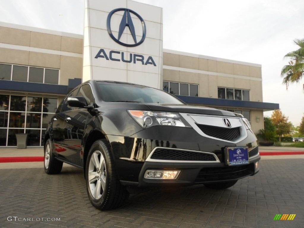 2011 MDX Technology - Crystal Black Pearl / Ebony photo #1