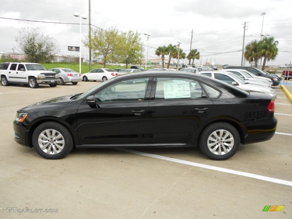 Black 2013 Volkswagen Passat 2.5L S Exterior Photo #70045142