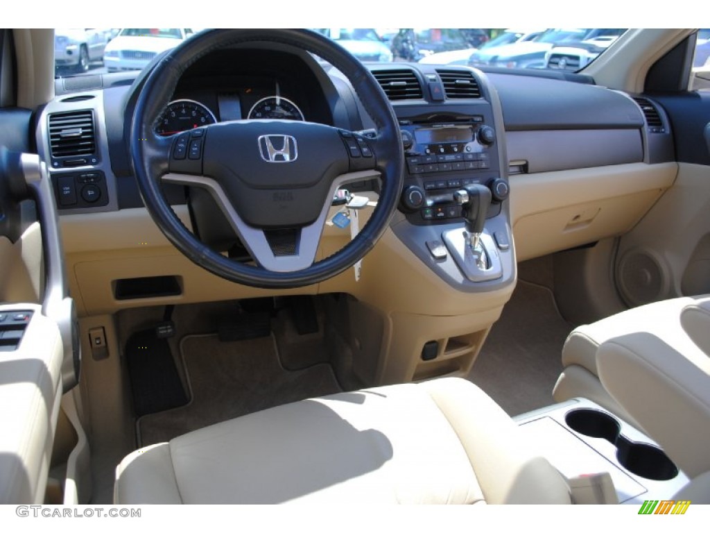 2009 CR-V EX-L 4WD - Borrego Beige Metallic / Ivory photo #16