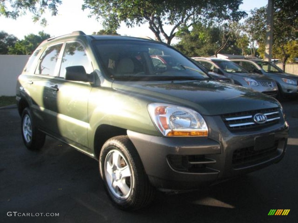 2007 Sportage LX - Natural Olive / Beige photo #1