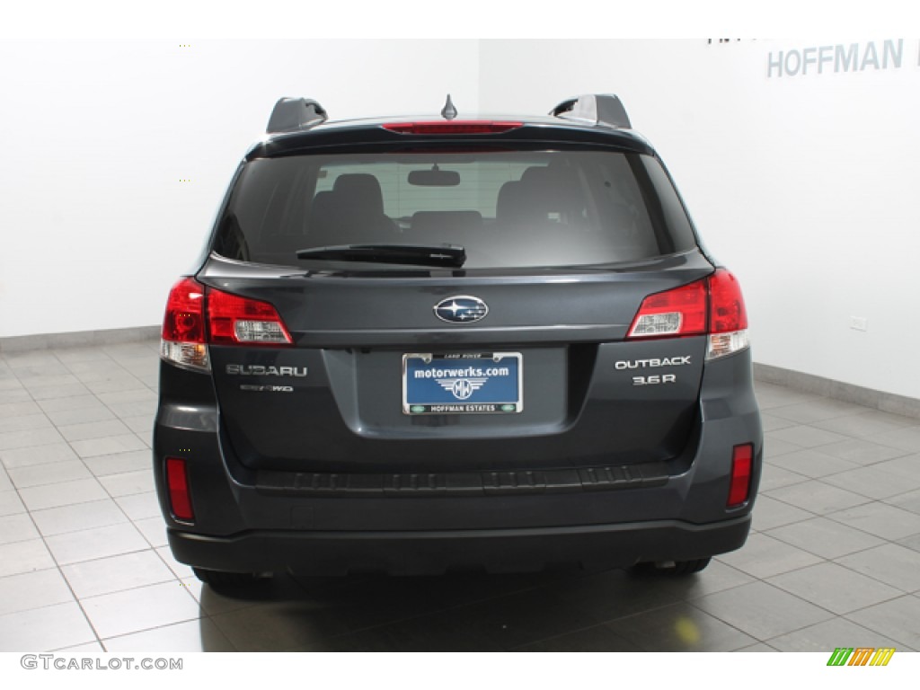 2011 Outback 3.6R Limited Wagon - Graphite Gray Metallic / Off Black photo #4