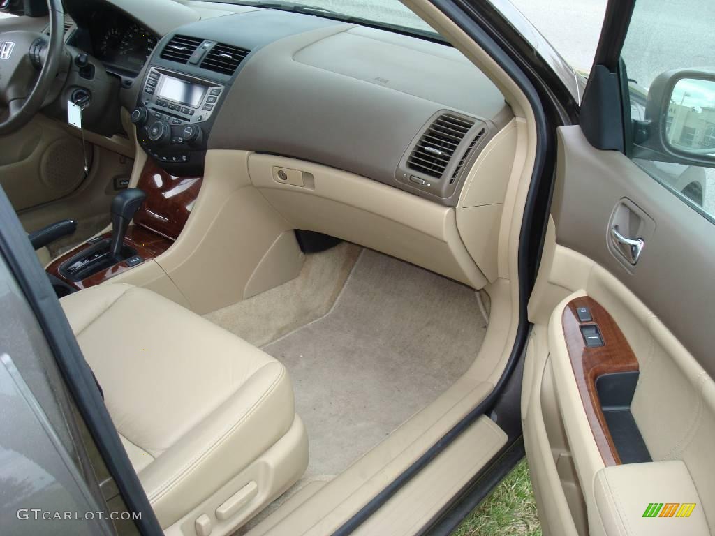 2007 Accord EX-L V6 Sedan - Carbon Bronze Pearl / Ivory photo #14