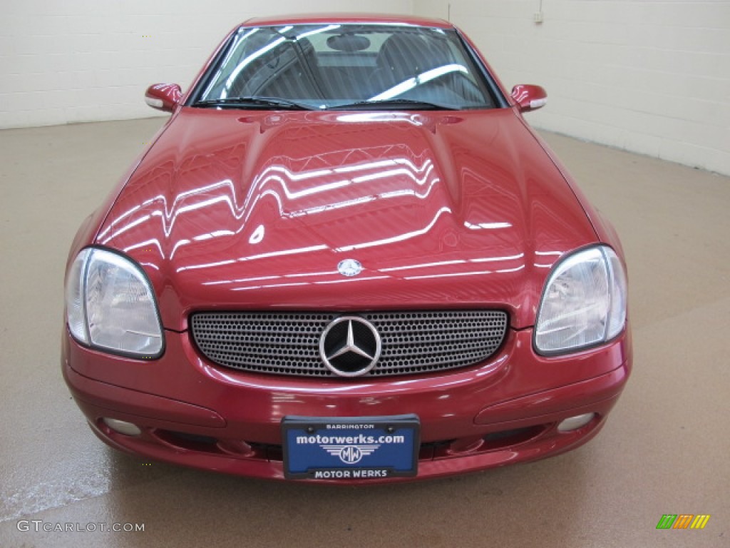 2001 SLK 320 Roadster - Magma Red / Charcoal Black photo #2