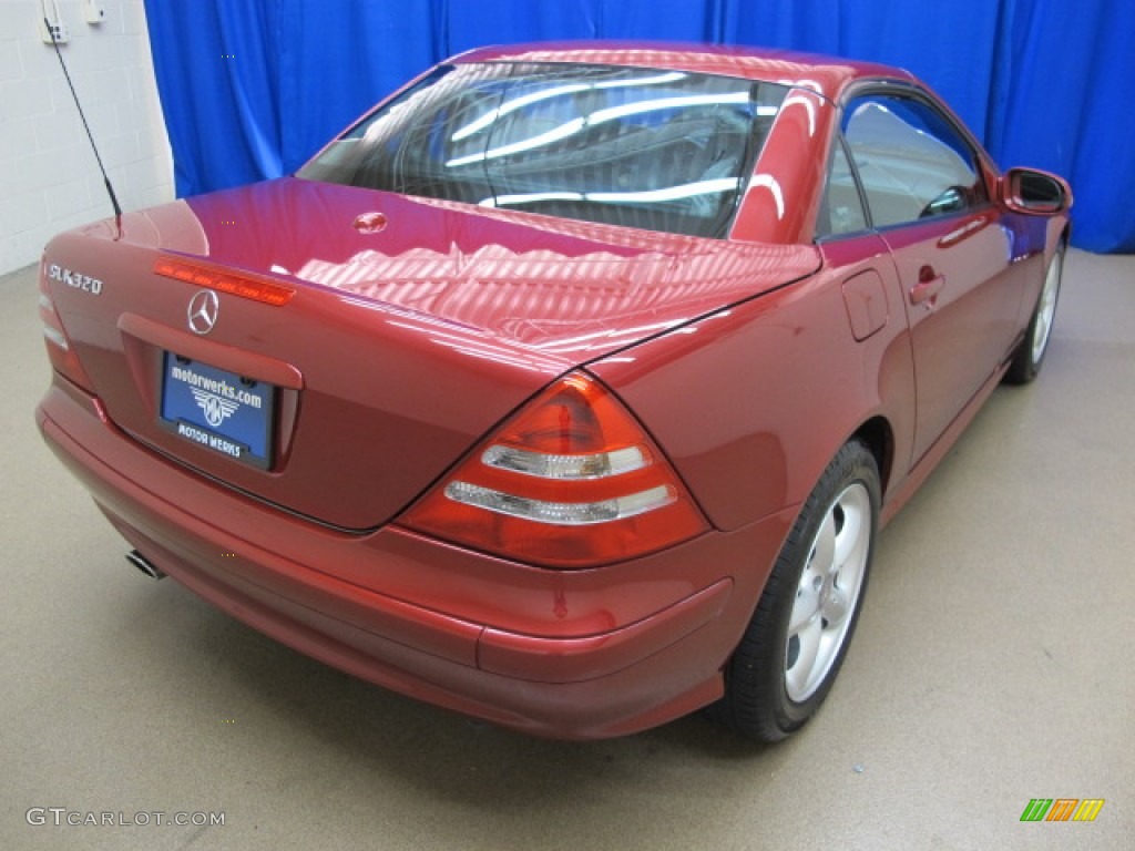 2001 SLK 320 Roadster - Magma Red / Charcoal Black photo #9