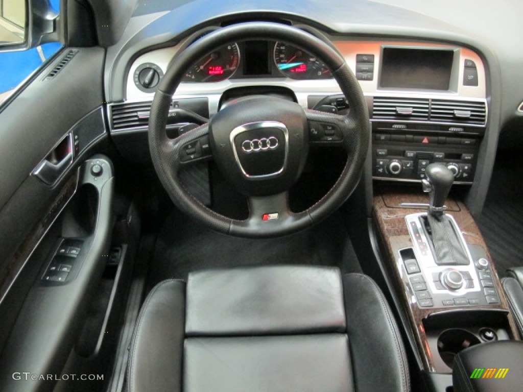 2008 Audi A6 3.2 quattro Sedan Black Dashboard Photo #70049545
