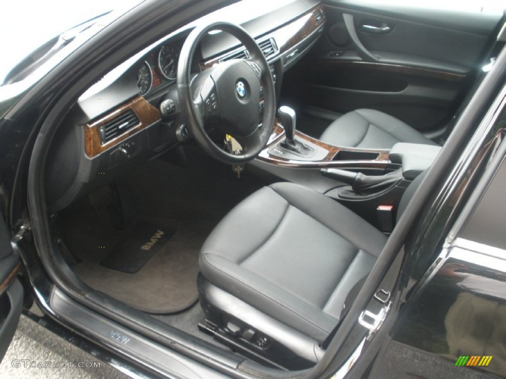 Black Interior 2008 BMW 3 Series 328i Sedan Photo #70051670