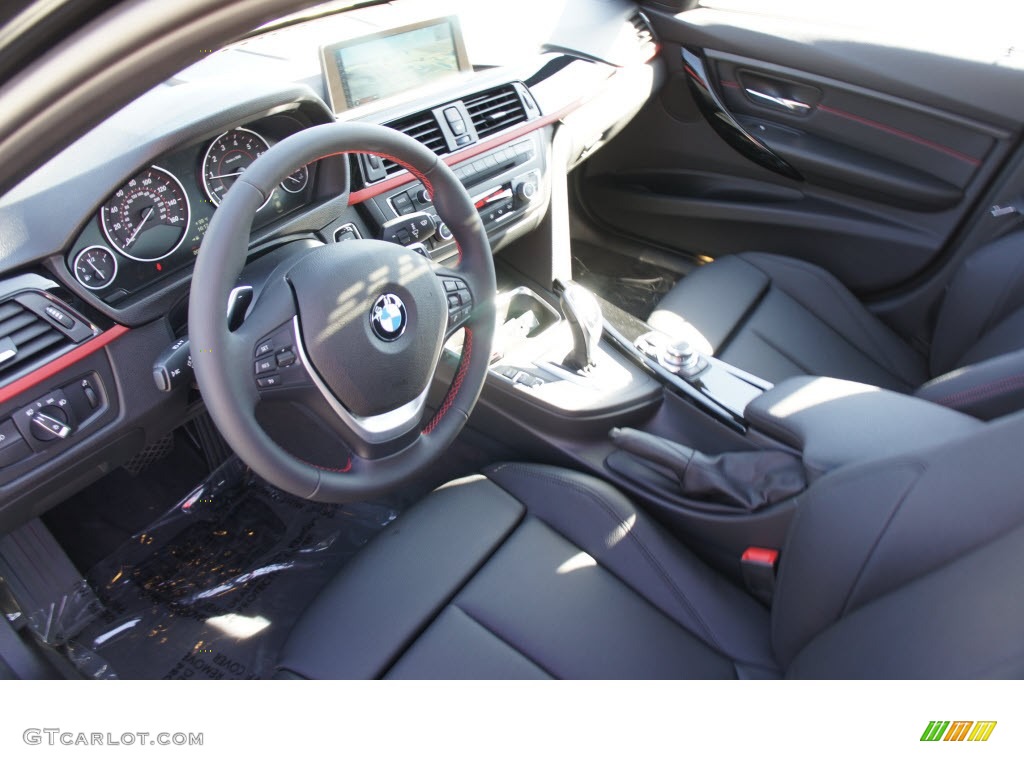 Black Interior 2013 BMW 3 Series 328i Sedan Photo #70052163