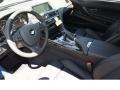 Black 2013 BMW 6 Series 650i Coupe Interior Color