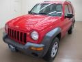 2004 Flame Red Jeep Liberty Sport 4x4  photo #4