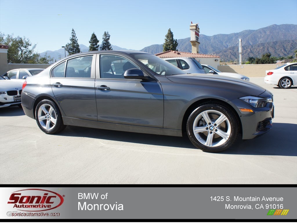 2012 3 Series 328i Sedan - Mineral Grey Metallic / Black photo #1