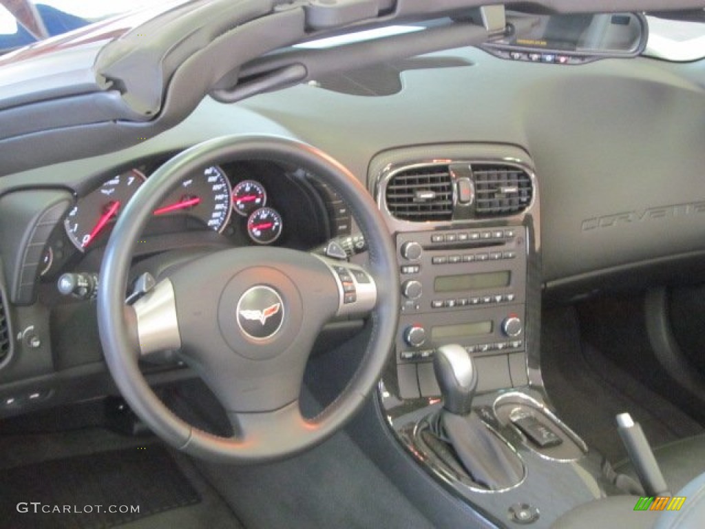 2011 Chevrolet Corvette Convertible Ebony Black Dashboard Photo #70054144