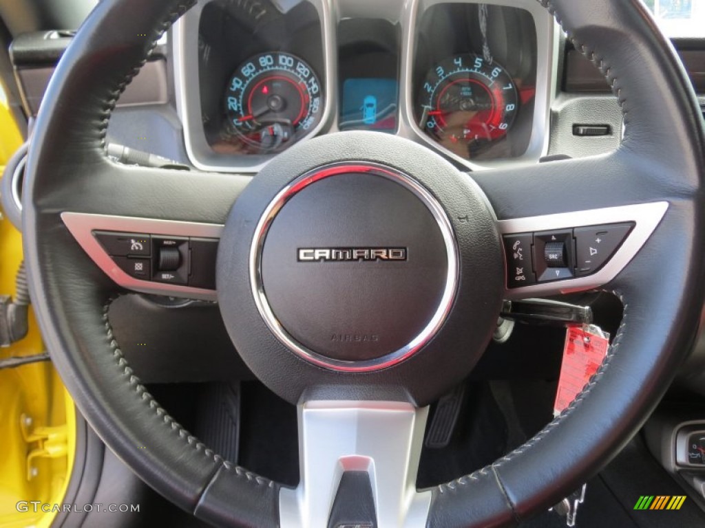 2010 Chevrolet Camaro SS/RS Coupe Black Steering Wheel Photo #70057466