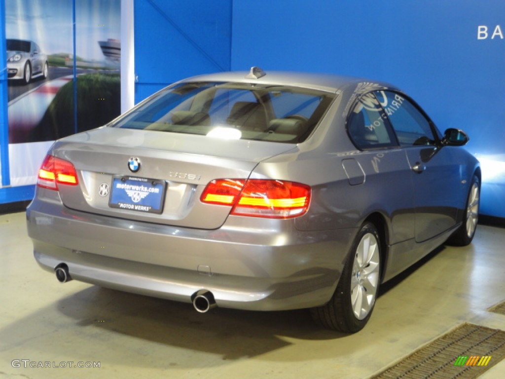 2009 3 Series 335xi Coupe - Space Grey Metallic / Black Dakota Leather photo #8