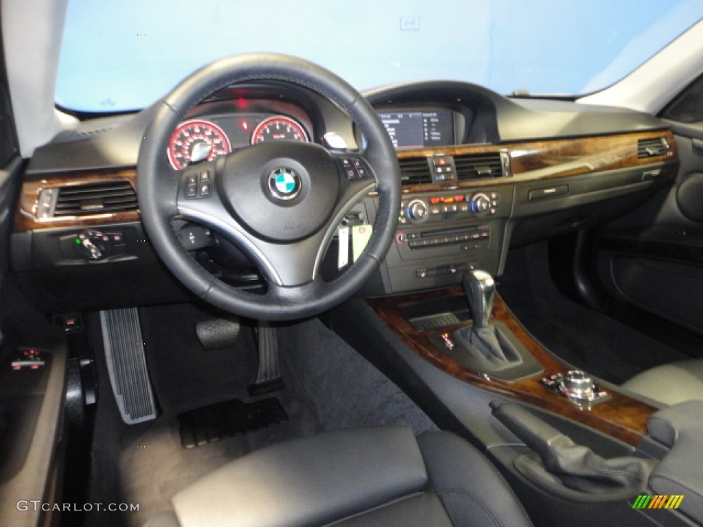 2009 3 Series 335xi Coupe - Space Grey Metallic / Black Dakota Leather photo #13