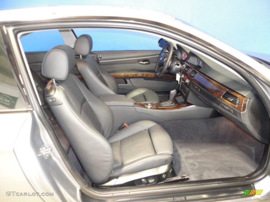 2009 3 Series 335xi Coupe - Space Grey Metallic / Black Dakota Leather photo #16