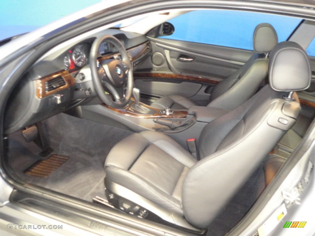 2009 3 Series 335xi Coupe - Space Grey Metallic / Black Dakota Leather photo #22