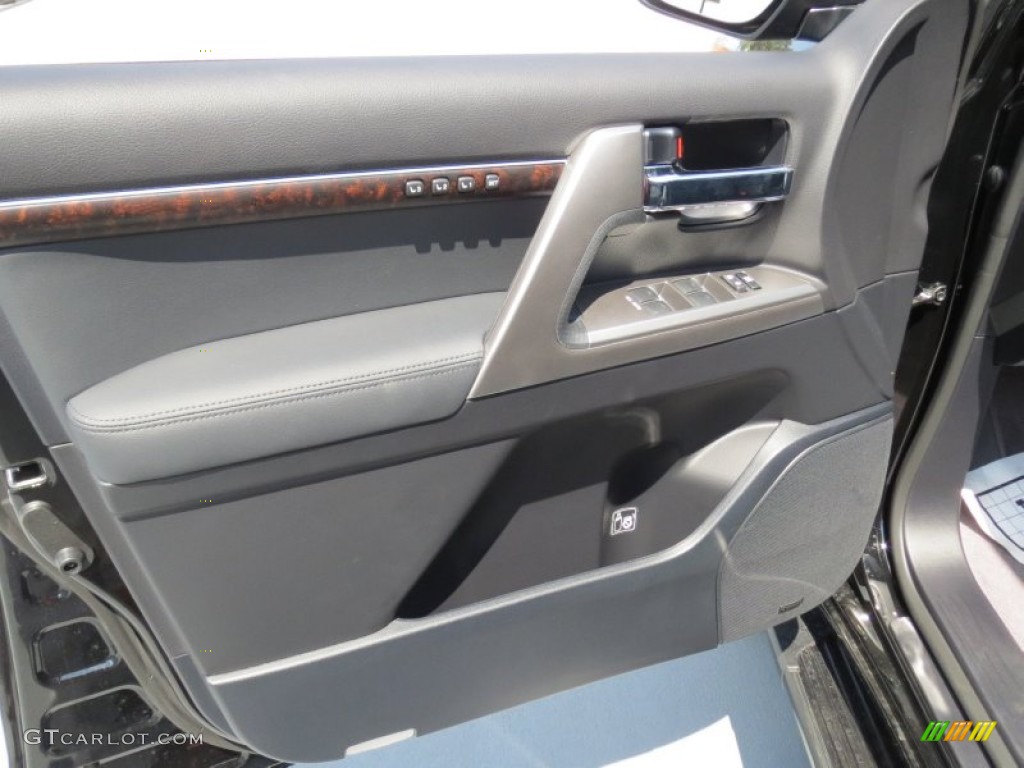 2013 Toyota Land Cruiser Standard Land Cruiser Model Black Door Panel Photo #70059551