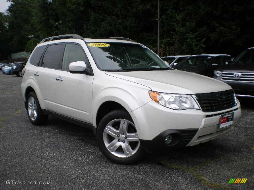 2009 Forester 2.5 X Limited - Satin White Pearl / Platinum photo #1