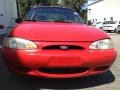 1999 Bright Red Ford Escort SE Sedan  photo #2