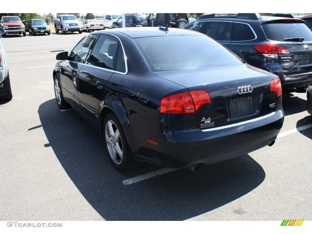 2005 A4 2.0T quattro Sedan - Moro Blue Pearl Effect / Ebony photo #3
