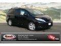 2013 Black Toyota Sienna LE  photo #1