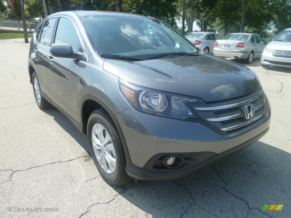 2012 CR-V EX-L 4WD - Polished Metal Metallic / Gray photo #6