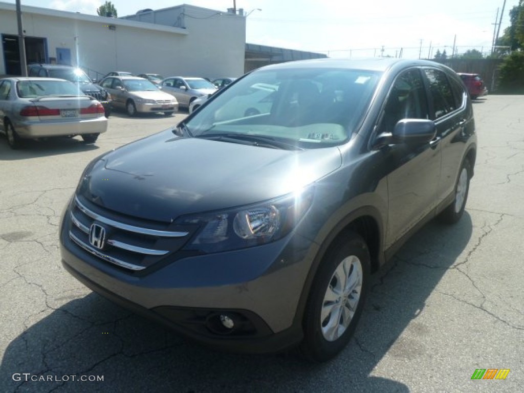 2012 CR-V EX-L 4WD - Polished Metal Metallic / Gray photo #8