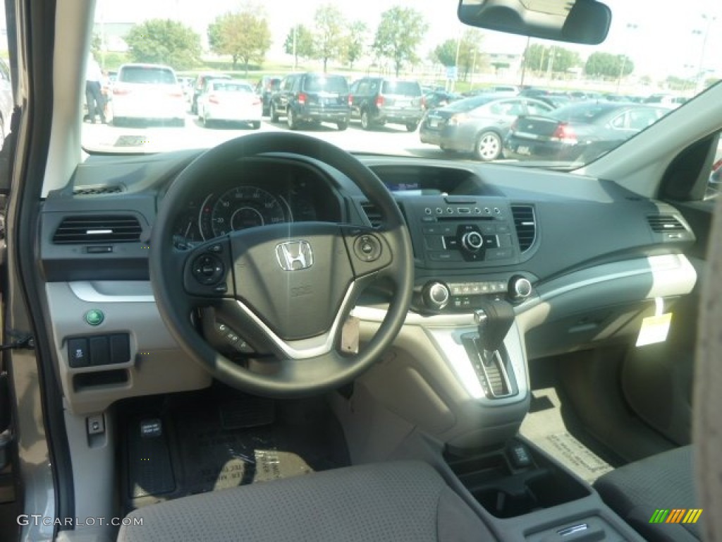 2012 CR-V EX-L 4WD - Polished Metal Metallic / Gray photo #12