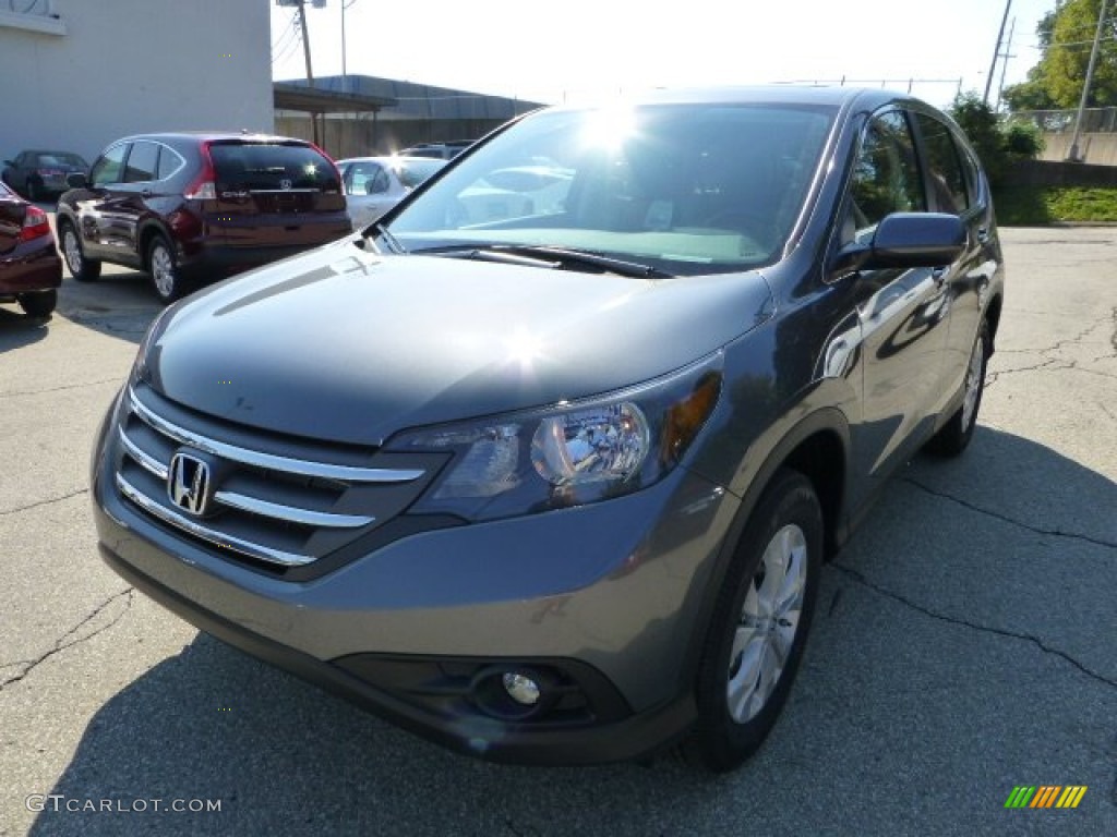 2012 CR-V EX 4WD - Polished Metal Metallic / Gray photo #8